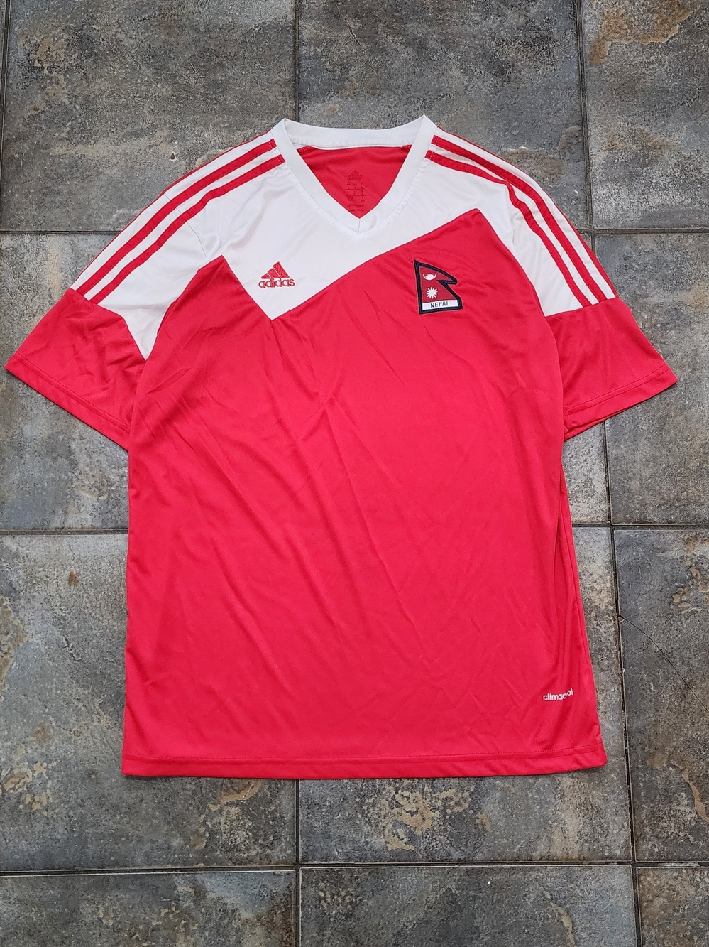 Adidas Nepal National Football Team Men's Large Climacool Soccer Jersey Shirt